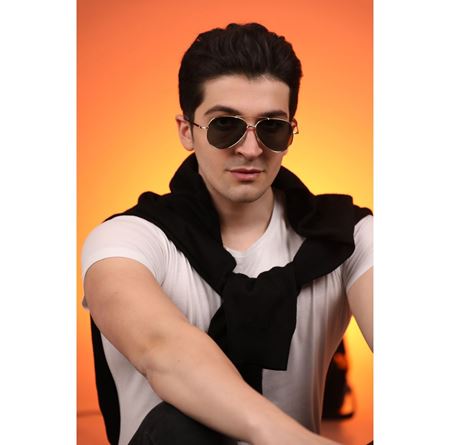 Alpottica Topgun Gold Black Unisex  Güneş Gözlüğü