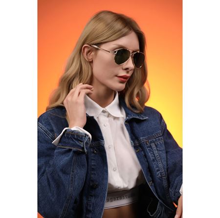 Alpottica Topgun Gold Green Unisex  Güneş Gözlüğü