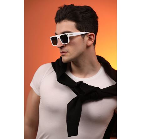 Alpottica Coldy White Black Unisex  Güneş Gözlüğü