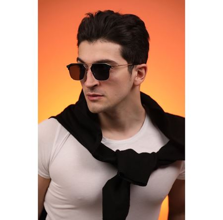Alpottica Blackline Gold Black Unisex  Güneş Gözlüğü