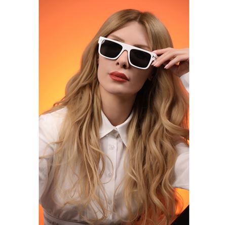 Alpottica Coldy White Black Unisex  Güneş Gözlüğü