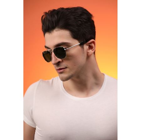 Alpottica Plane Silver Green Unisex  Güneş Gözlüğü