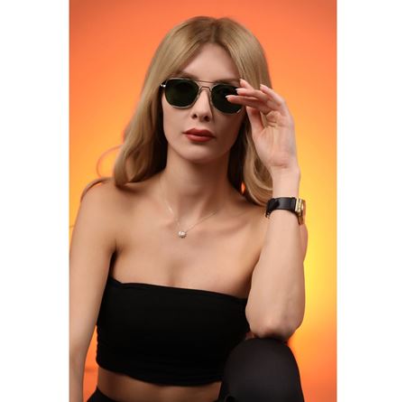 Alpottica Plane Silver Green Unisex  Güneş Gözlüğü