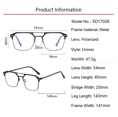 Alpottica Magnetic Eyewear 7028 5 in 1 Black