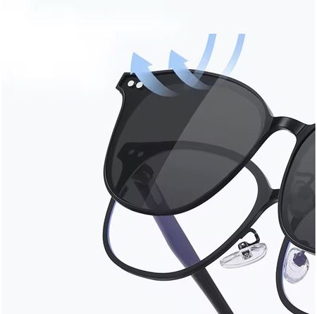 Alpottica Magnetic Eyewear MASCULEN  2 in 1 BLACK -