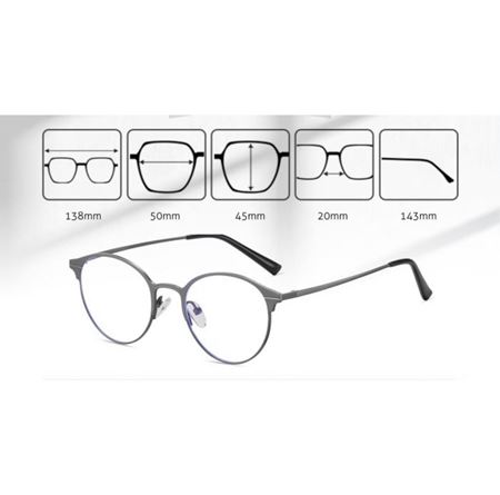 Alpottica Magnetic Eyewear 7029  3 in 1 BLACK 