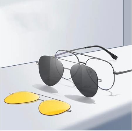 Alpottica Magnetic Eyewear 7603  3 in 1 GUN