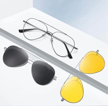 Alpottica Magnetic Eyewear 7603  3 in 1 GUN