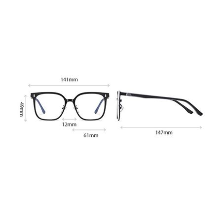 Alpottica Magnetic Eyewear 7021  2 in 1 Black 