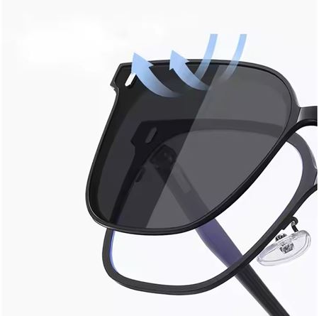 Alpottica Magnetic Eyewear 7021  2 in 1 Black 