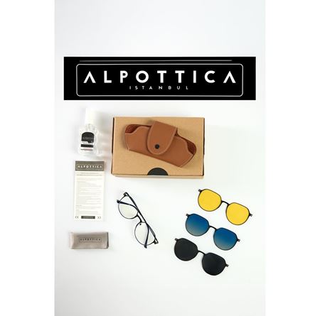Alpottica Magnetic Eyewear 7023  4 in 1 Black