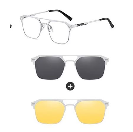 Alpottica Magnetic Eyewear 7609  3 in Silver