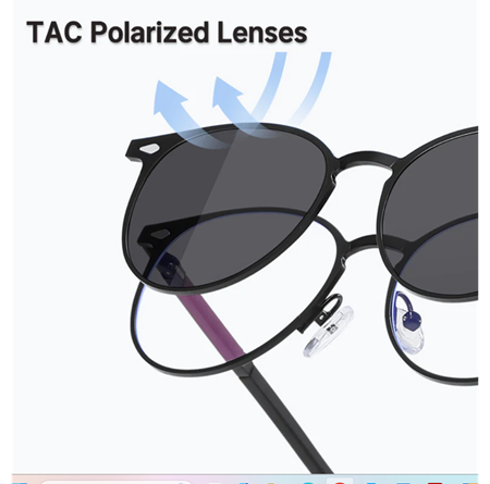 Alpottica Magnetic Eyewear 7043  3 in Black 