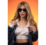 AlpotticaCam Genişliği: 58 mm  Sap Uzunluğu: 135 mm  Köprü Aralığı: 14 mm Topgun Black Green Unisex  Güneş Gözlüğü