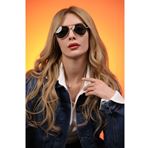 Alpottica Topgun Gold Black Unisex  Güneş Gözlüğü